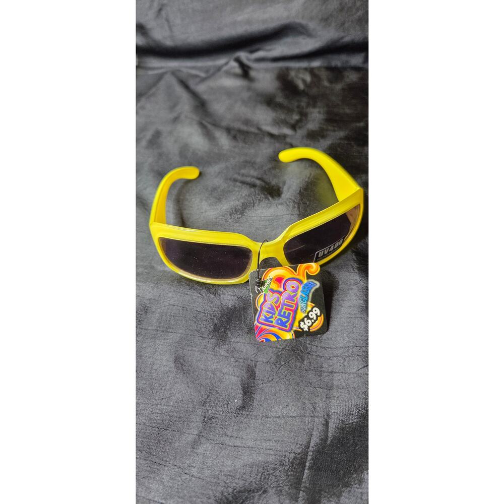 Kids Retro Sunglasses Yellow